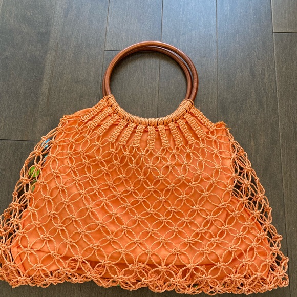 Orange crochet purse - Picture 4 of 4